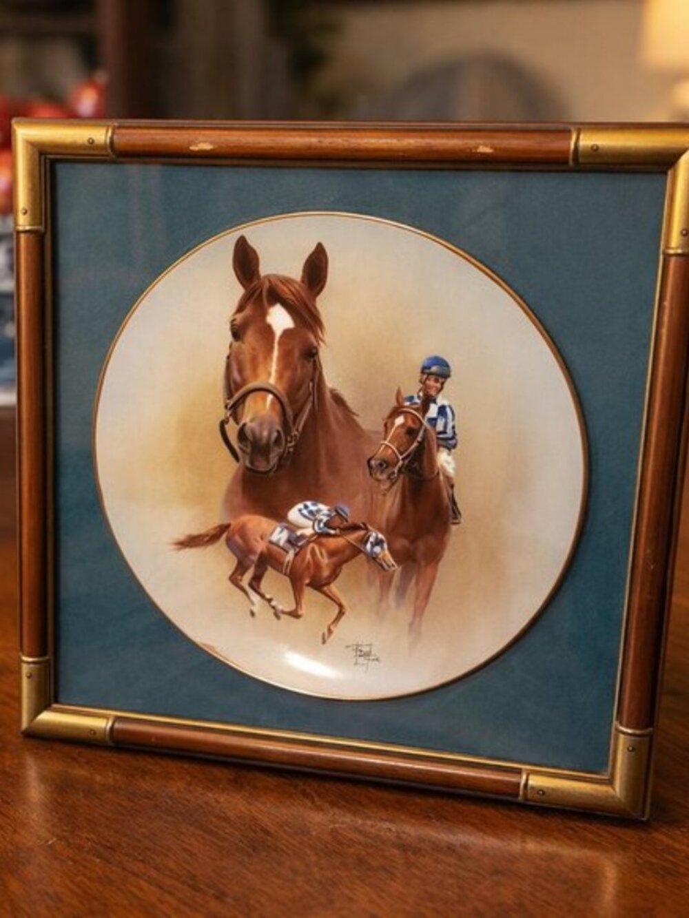 Kentucky derby decorative plate